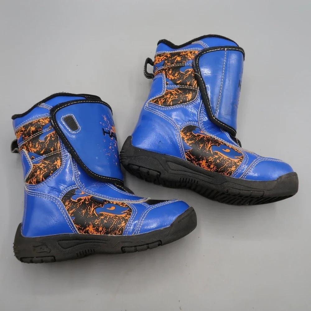 Tony Hawk Boys Winter Snow Boots Blue Thermolite Waterproof Leather Toddler 12 M